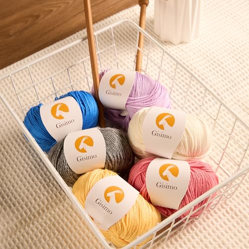 Merino Wool Yarn for Knitting & Crocheting - 35% Wool, 65% Acrylic - color: Blue, size: 2 Ball