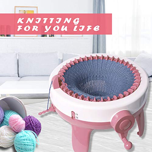FYGAIN SENTRO Knitting Machine 40 Needles, Automatic Circular Knitting Crochet Machine for Kids/Adults - size: 40 Needles