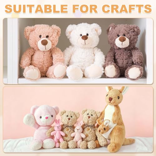 MECCANIXITY 15 Sets Safety Noses, 12 mm Safety Eyes and Noses with Washers for Crochet Animals Plush Bear Doll Making Supplies Accessories, Pink - color: Pink