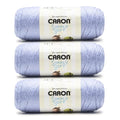 Caron Simply Soft Yarn for Crocheting & Knitting, Periwinkle, 3-Pack | #4 Worsted Medium, Soft 100% Acrylic Yarn for Crochet, Knitting, Blankets and Crafts, 315 Yards, 170.1g/6oz per skein - color: Periwinkle, style: Simply Soft