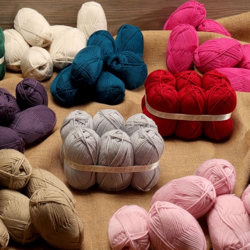 100% Superwash Wool Yarn 6 Skeins 300g DK Weight Knitting Crochet L. Green | Sourced from Peru for breathable warmth and 654yd total length per 300g pack ideal for soft baby garments hats and sweaters - color: Leaf Green