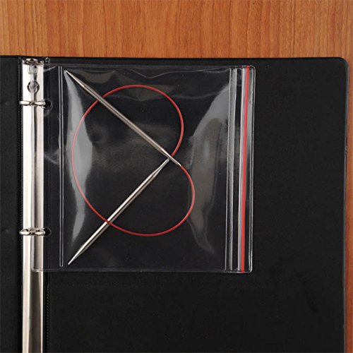 StoreSMART - Zipper Case for Your Circular Knitting Needles - 25-Pack - 6 1/2" x 5" - R2803-KNIT-25 - size: 25-Pack