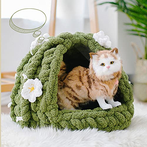 Chunky Knit Chenille Yarn for Hand Knitting Blankets, Super Soft Big Jumbo Blanket Yarn (Olive Green) - color: Olive Green