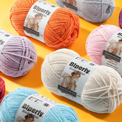 Skinny Chenille Yarn for Crocheting, #2 Gray Thin Baby Blanket Plush Yarn | 4 Pack of 158 Yds, 1.7 Oz Sport Fingering Weight Fine Yarn, Soft Fluffy Velvet Yarn for Crochet knitting Blankets, Amigurumi - color: Light Gray