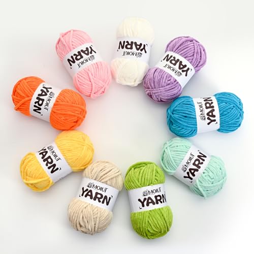 3 Pack Fluffy Chenille Yarn for Crocheting, Chunky Velvet Yarn for Crochet Amigurumi, Baby Yarn for Crocheting Soft Blanket, 262.4yds /10.5 oz Bulky Yarns for Crafts/Hats/Shoes/Socks (3 Golden Yellow) - color: 3 Golden Yellow