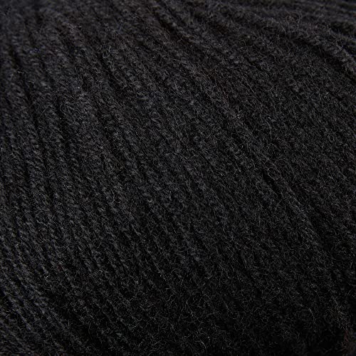 100% Inner Mongolian Cashmere Yarn Luxurious Hand Knitting Yarn Home Necessity for DIY Crafts - color: Black, size: 1 ball