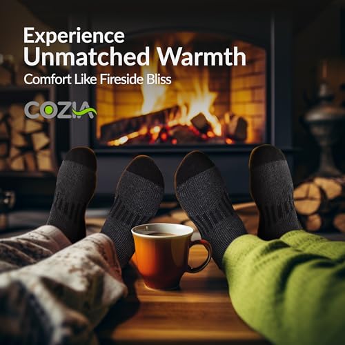 Merino Wool Socks for Men Women Winter Thermal Socks Warm Thick Cozy 3 Pairs - size: Small-Medium