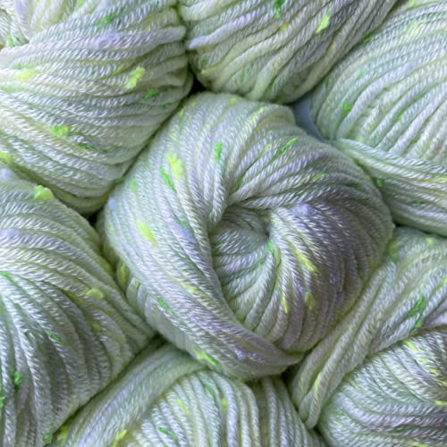 Tweed Twinkles Soft Baby Yarn DK Acrylic, 8-Pack (696Yds/400G), Mint Green | Acrylic Baby Blanket Knitting Yarn with Free Patterns - Size 3 DK Light Worsted Weight Yarn for Crocheting with Flecks - color: Mint Green, size: Pack of 8