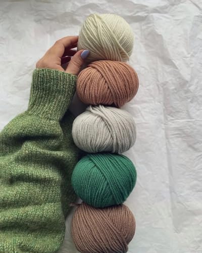 Estako Wool 98 100% Superwash Merino Wool Worsted Weight Yarn, Off White | 1.76 oz, 98 yds, cyc 4 medium, aran, machine washable, 5 mm needles, 6 mm hook, 20 sts gauge, crocheting, sweaters - color: 6147 - Off White, size: 1 Skein