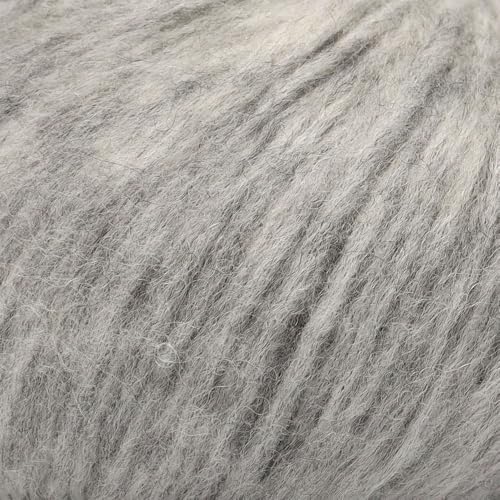 Baby Alpaca Merino Yarn 3 Skeins 150g Worsted Weight Knitting H. Silver | Pullu baby alpaca merino blend made in Peru 3 skeins 150g 426yd total for knitting and crochet sweaters scarves and hats - color: Heather Silver