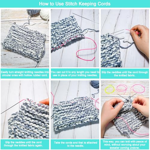 Rubber Tube Cord 54 Yards 2mm Aquamarine Stitch Keeper with 1mm Hole | Tubing Knitting Barber Cord Rubber Saver Rubber Pipe with Spool for Knitting Projects Jewelry Making and Bead Creations - color: Aquamarine
