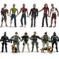 Army Men Action Figures VS Zombie Toys Action Figure Playset (20 Pcs) | Including 6 Detachable Army Men 6 Weapons 6 Zombie Figures 2 Military Dog Birthday Halloween Xmas Gift for Boys Kids - color: Gray