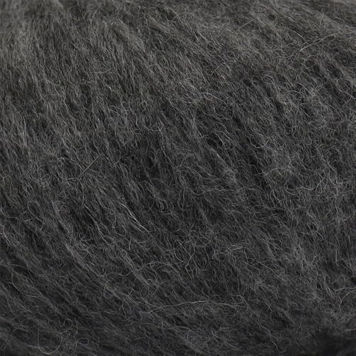 Baby Alpaca Merino Yarn 3 Skeins 150g Worsted Weight Knitting Gray | Pullu baby alpaca merino blend made in Peru 3 skeins 150g 426yd total for knitting and crochet sweaters scarves and hats - color: Gray