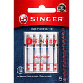 SINGER Ball Point Sewing Machine Needles, Size 90/14-5 Count - style: 100/16