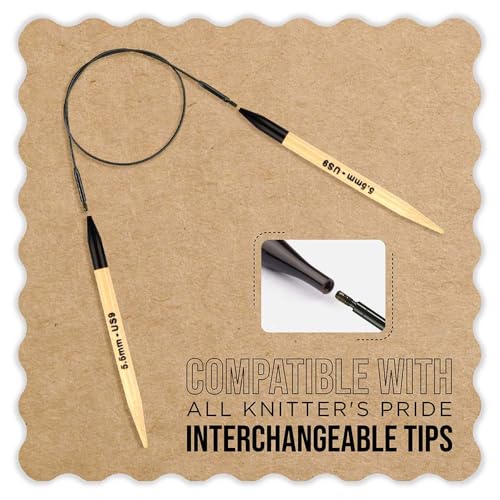 Knitter’s Pride 360° Swivel Cable - 76 cm Length - size: 100cm
