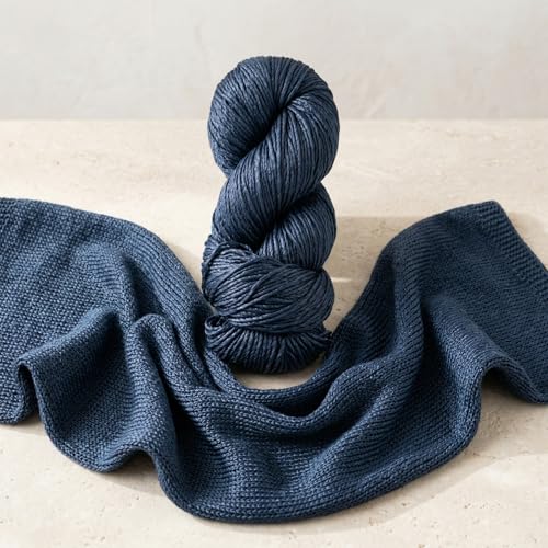 Regal Mulberry Silk Yarn - Worsted Weight - Single Ply Yarn - Solid Colors (Olympic Blue) - color: Olympic Blue