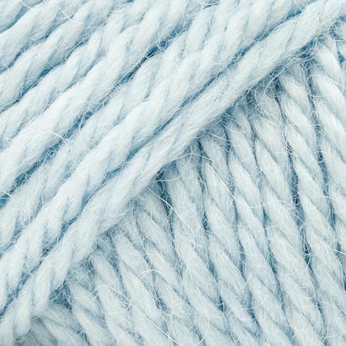Luca-S ALPINO - Alpaca & Merino Yarn – 2 Skeins of Super Soft Aran Weight Yarn for Knitting & Crochet, 3.5 oz (100g), 164 yds (150m) Total, 60% Alpaca / 40% SF Merino - color: Sky Blue 07, size: 2 Pack