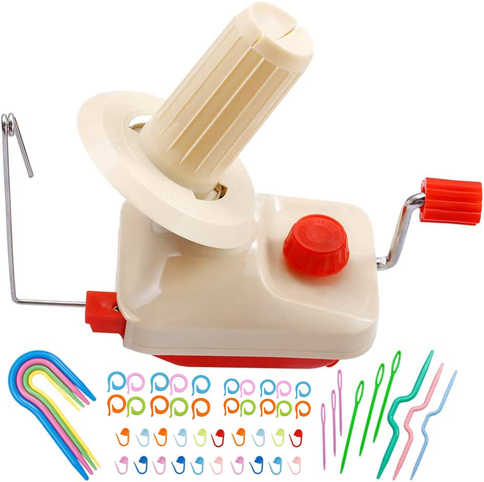 BUTUZE Yarn Winder, Ball Winder for Crocheting, Manual Yarn Ball Winder, Quick Install Efficient Yarn Ball Maker Tool for Crafting Enthusiasts - size: 53 PCS