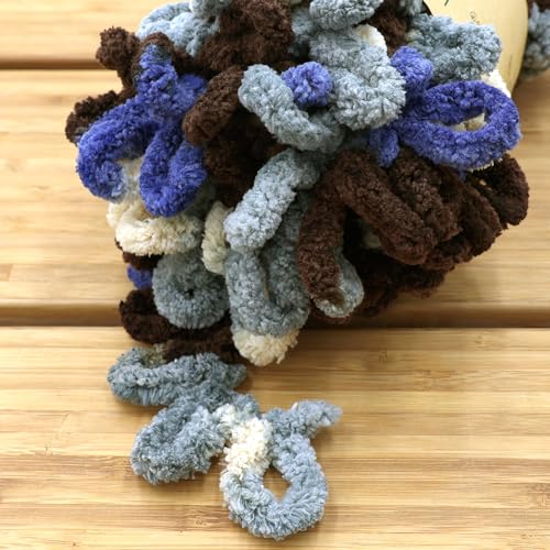 JubileeYarn Fun Finger Loops Yarn - 100g/Skein Jumbo Polyester - Hephaestus - 1 Skein - color: 119 Hephaestus, size: 1 Skein