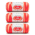 Red Heart All in One Flower Power Crochet Yarn, Red Hot Phlox, 3-Pack | #4 Medium Worsted Weight 100% Acrylic Striping Yarn for Crochet and Knitting, Up to 12 Flower Motifs, 440 yards, 250g/8.8oz - color: Red Hot Phlox