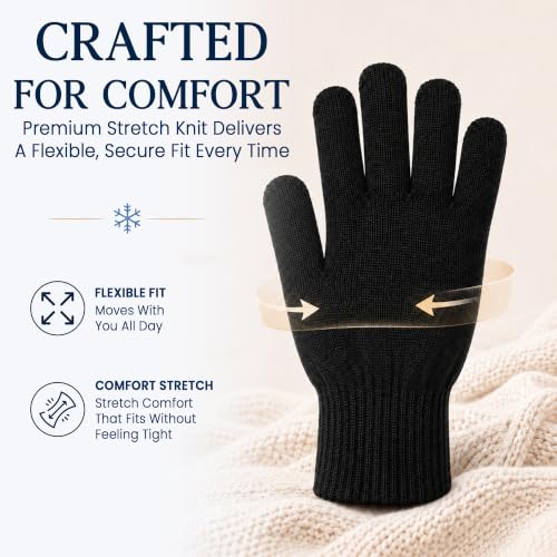 Yacht & Smith Wholesale Beanie and Glove Winter Bulk Kit, Kids Adults Bulk Sets, Homeless Donation Shelters - color: 12 Pairs Adult Assorted Gloves