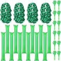 36 Pcs Cheerleading Pom Poms Thunder Sticks and Hand Clappers - color: green
