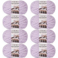 Chunky Yarn for Hand Knitting, #10 Chunky Blanket Chenille Yarn, Large Bulky Thick Jumbo Yarn, Super Chunky Knit Yarn for Crocheting, 8 Skein(8 oz 22 yds Each Skein), Lavender Fog - color: Lavender Fog