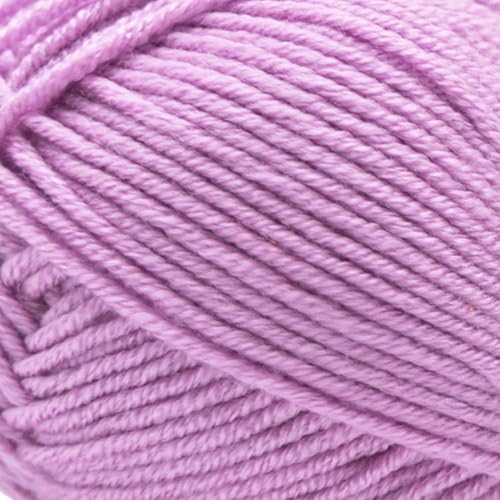 Estako DailyKnit-DK Anti-Pilling Acrylic Yarn, Soft Baby DK Weight 3, Lilac | crocheting projects, double knit, lightweight, 100 g, 273 yds, blankets, amigurumi, granny squares, machine washable - color: 80006 - Lilac, size: Pack Of One