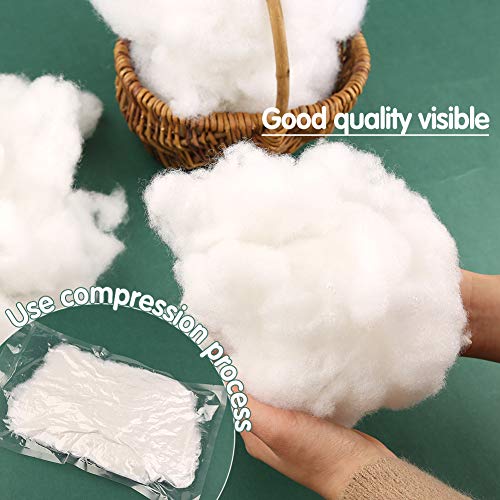 Bupete 10.5oz/300g Polyfill Stuffing, Stuffings for Stuffed Animals | (1.8oz~4.18lb) Stuffing for Crochet Animals, Crochet Stuffing, Fiber Filling Stuffings, Stuffings for Stuffed Animals - color: White 10.5oz