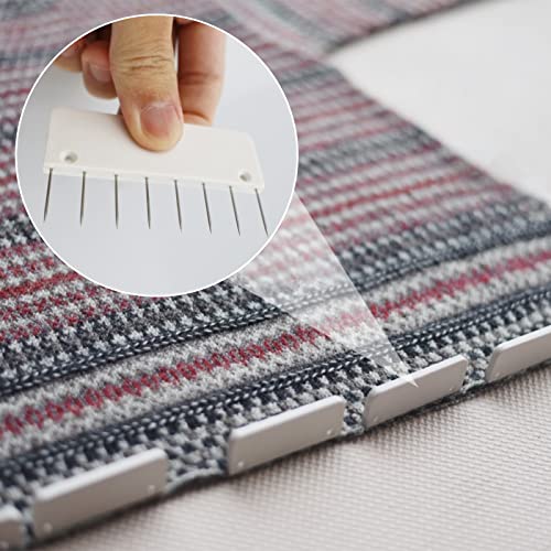 LAMXD 8 Pins Knit Blocking Pins Kit,Knit Blocking Combs – 32 Combs for Blocking Knitting, Crochet, Lace or Needlework Projects – for use with Blocking Mats for Knitting Mat… - size: 32 Combs 8 pins