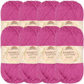 JubileeYarn Bamboo Cotton Sport Yarn - 50g/Skein - Vermillion City - 8 Skeins - color: 102 Vermillion City, size: 8 Skeins