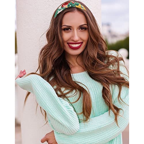 12 Pack Boho Headbands for Women and Girls - Wide Hair Accessories, Gift Set - color: headbands 09