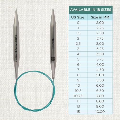 KnitPro The Mindful Collection Fixed Circular Needles 16" (40cm) | US Size 13 (9mm) - size: US 13 (9mm)