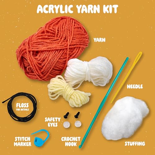 Bucilla, Complete Crochet Kit, Patty the Pumpkin, 5" - color: Patty the Pumpkin