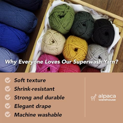 100% Superwash Wool Yarn 3 Skeins 150g DK Weight Knitting Crochet L. Green | Sourced from Peru for breathable warmth and 327yd total length per 150g pack ideal for soft baby garments hats and sweater - color: Leaf Green