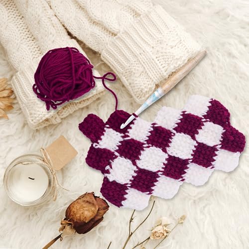 Ommi Ergonomic Handle Crochet Hooks | Handcrafted 6.7’’ Mango Wood Crochet Hook | Knitting Needle, Craft Yarn Weave | Best Gift! (Blue & Wood, 5.5 mm) - color: Blue & Wood, 5.5 mm