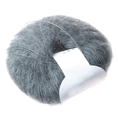 Tebatu Mohair Cashmere Knitting Wool Yarn, DIY Shawl Scarf Crochet Thread Supplies