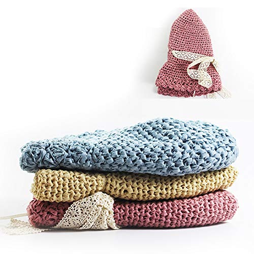 NICEEC 3 Skeins Kraft Paper Yarn 474yds/5.3oz - Light Pink | Crochet & Knit, DIY Project Starter Kit，Handbag，Sun Hat，Shoes， Shopper Bag - color: Light Pink