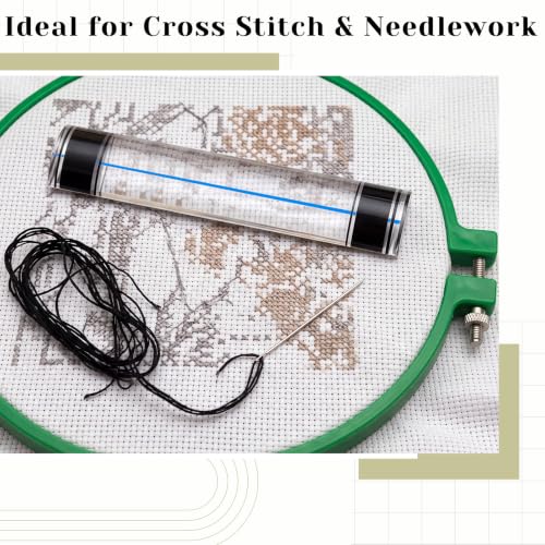 1 Pcs Magnifying Ruler with Guiding Line and Magnet,6",Blue Line - color: Blue Line