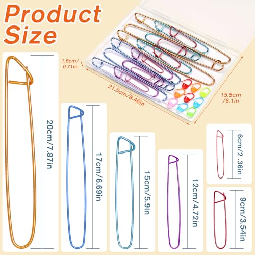 100 Pcs Knitting Stitch Holders for Knitting Accessories Kit Cable Needles | crochet stitch markers for knitting stitch markers for crocheting Crochet Accessories for Quilting Sewing - style: Style C