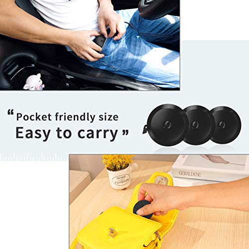DiCUNO 3-Pack Soft Retractable Measuring Tape, 60-Inch 1.5 Meter, Black | Measuring Tape for Pocket, Body Tailor Sewing Craft Cloth, Medical Nursing, Tape Measure - color: Black*3pcs