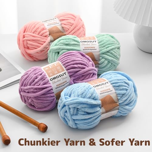 3 Pack of Burgundy Chunky Chenille Yarn for Crocheting, Soft Baby Blanket Yarn, Chunky Knit Blanket Crochet Yarn, #7 Super Bulky, 10.6oz/164 yds Fluffy Velvet Amigurumi Yarn - color: 3 Burgundy