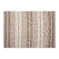 DII Woven Rag Rug Collection Recycled Yarn Variegated Rustic Stripe, 2x3', Leather Brown - color: Leather Brown