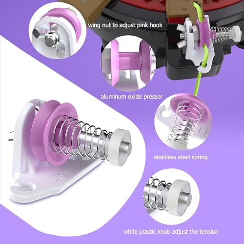 Circular Knitting Machine Tensioner, Compatible with Addi 46 Needle Knitting Machine, Adjustable Yarn Tension Adapter for Knitting Machines, Removable Yarn Feed Accessories for Perfect Stitches, 1 PCS
