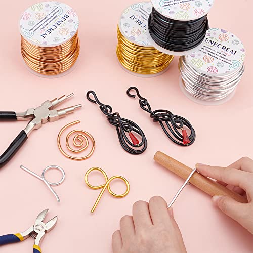 BENECREAT 9 Gauge Aluminum Craft Wire - 55 Feet Bendable Metal Sculpting Wire in Copper Tone for Craft, Floral, Plant Gardening, Model Making - color: Copper, size: 9 Gauge