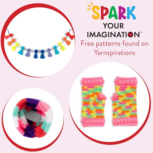Red Heart Super Craft Kit Brights, Yarn for Crocheting and Knitting - size: 1116 yards