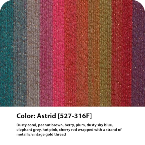 (3 Pack) Lion Brand Yarn Mandala Sparkle Yarn, Astrid | Variegated Light DK Acrylic Knit & Crochet Fiber, Baby Projects, Glitter Blankets, Colorful Cloths, Triangle Shawls - color: Astrid, size: 3 Pack