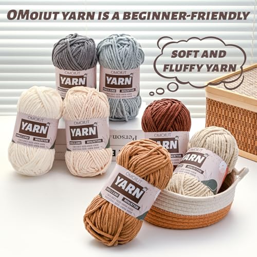 Fluffy Chenille Yarn for Crocheting - Baby Yarn for Crocheting Soft Blanket - 3 Pack of 100g/(87.4yds) Crochet Amigurumi Chunky Yarns - Super Bulky 5 Velvet Yarns (3 Navy Blue) - color: 3 Navy Blue