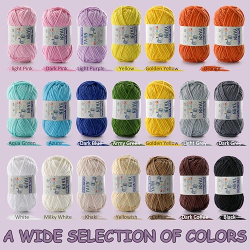 Mooaske 2 Pac Chenille Yarn for Crocheting - Fluffy Yarn for Crochet, Baby Yarn for Crocheting Soft Blankets, 50g/1.76oz, 60m/65yard (Dark Pink) - color: Dark Pink