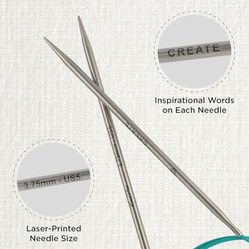 KnitPro The Mindful Collection Fixed Circular Needles 16" (40cm) | US Size 5 (3.75mm) - size: US 5 (3.75mm)
